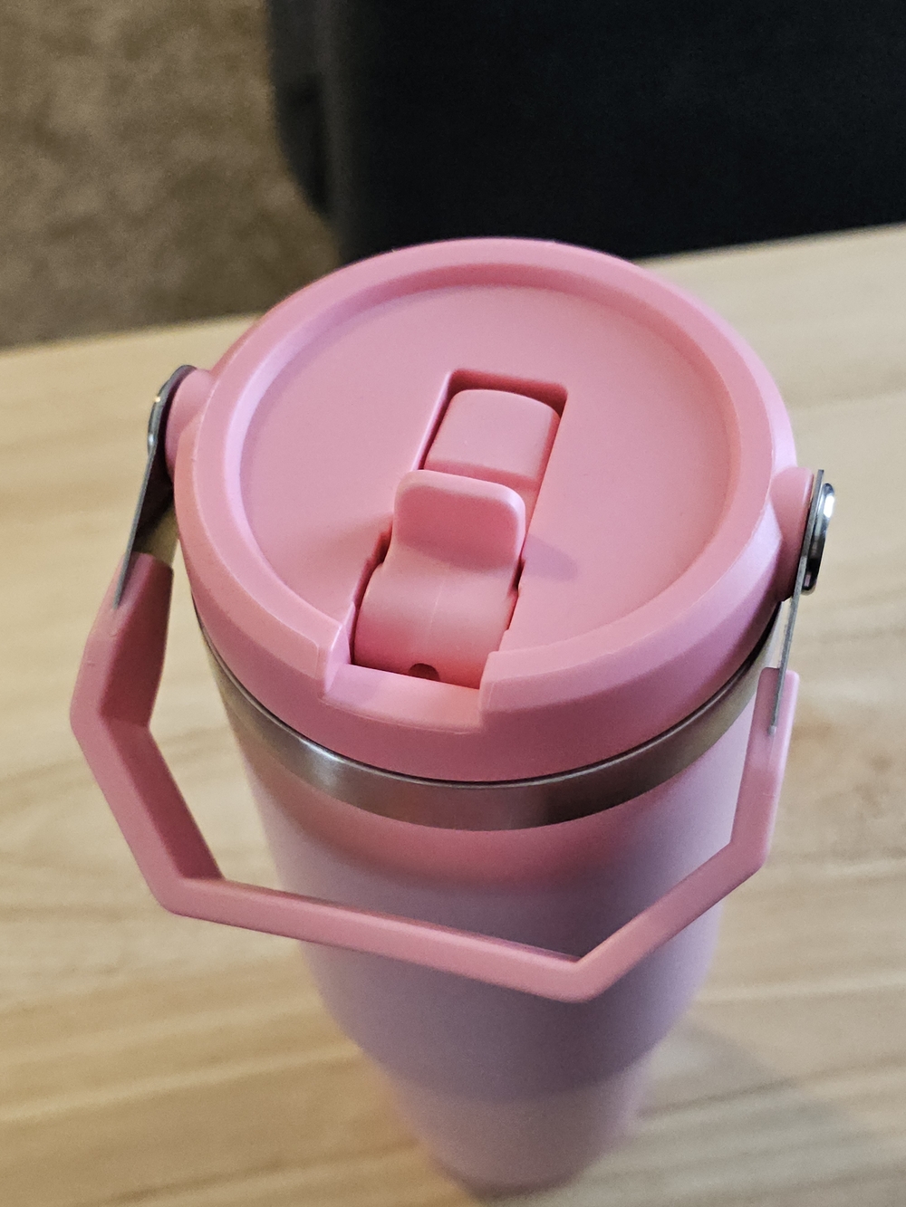 NWT Kirklands Home 'Manifest It Baby' Pink Insulated 30oz Tumbler - Picture 4 of 6